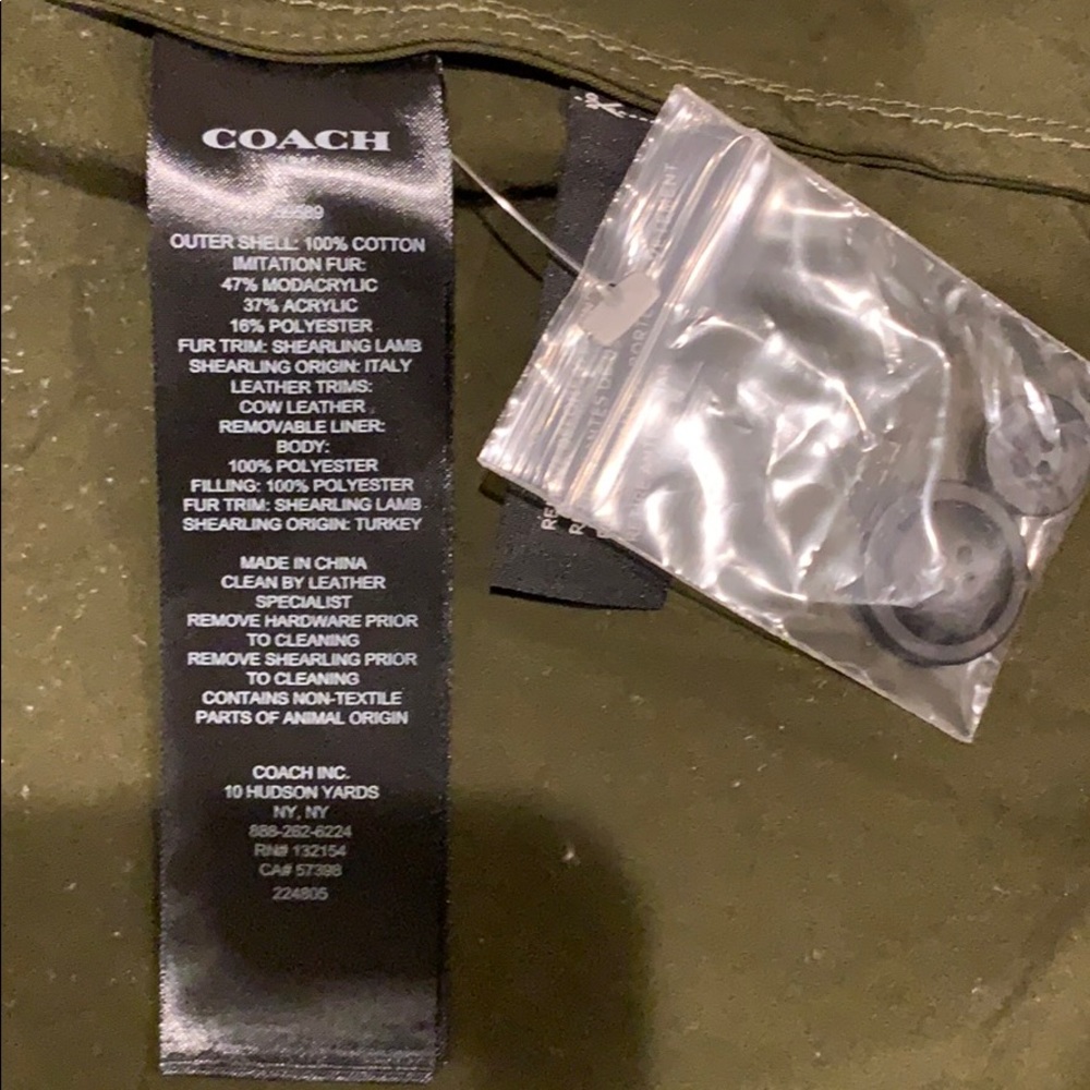 Coach men’s military icon parka winter jacket NWT - Picture 9 of 11